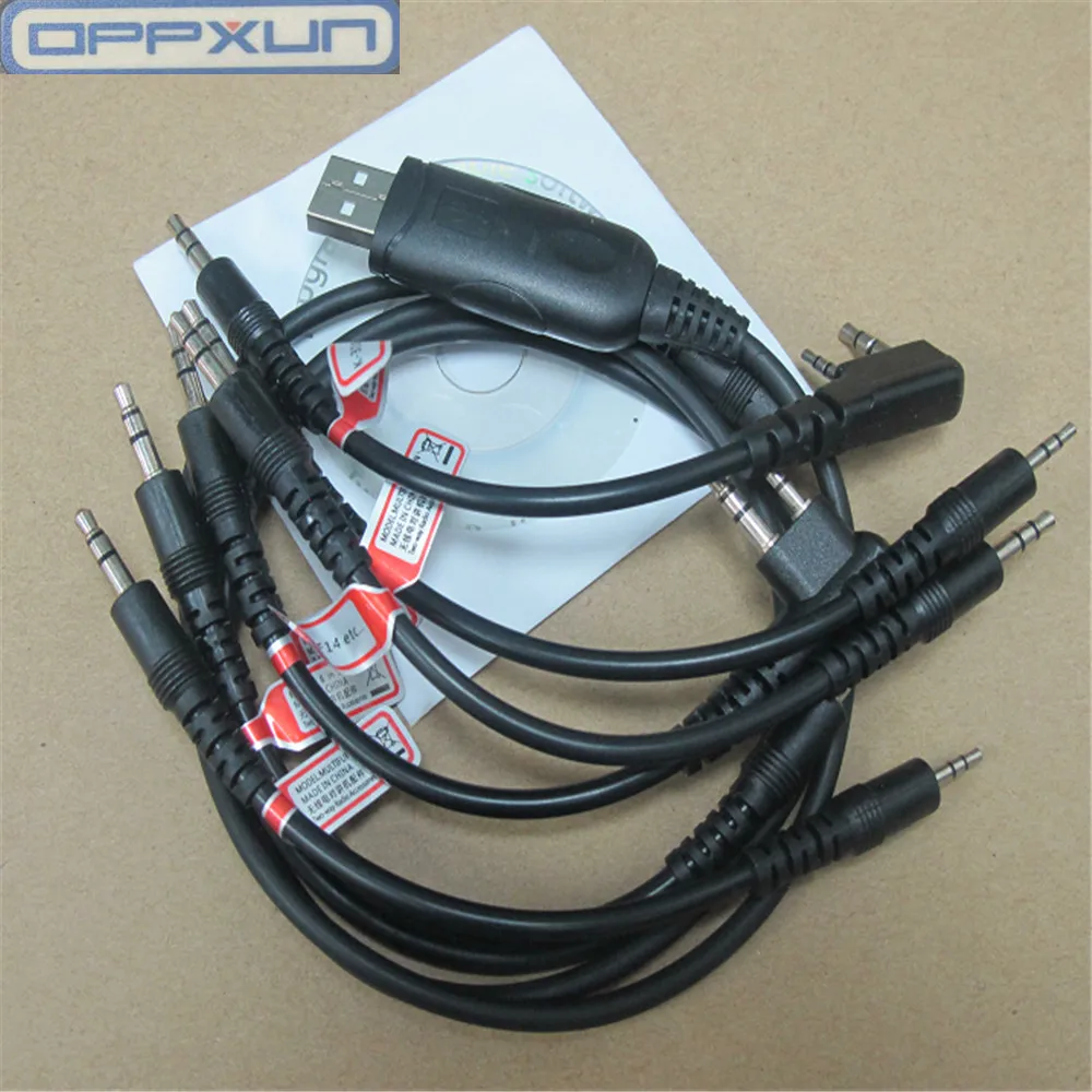 

OPPXUN Write frequency line 6 to 1 USB for HYT TC500 TC600 for Kenwood TK3107 3207 for Motorola GM300 GP88S for ICOM for