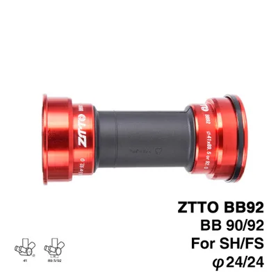 ZTTO BB92 BB90 BB86 MTB дорожный горный велосипед велосипедный пресс подходят нижние кронштейны для частей Prowheel 24 мм шатуны цепи