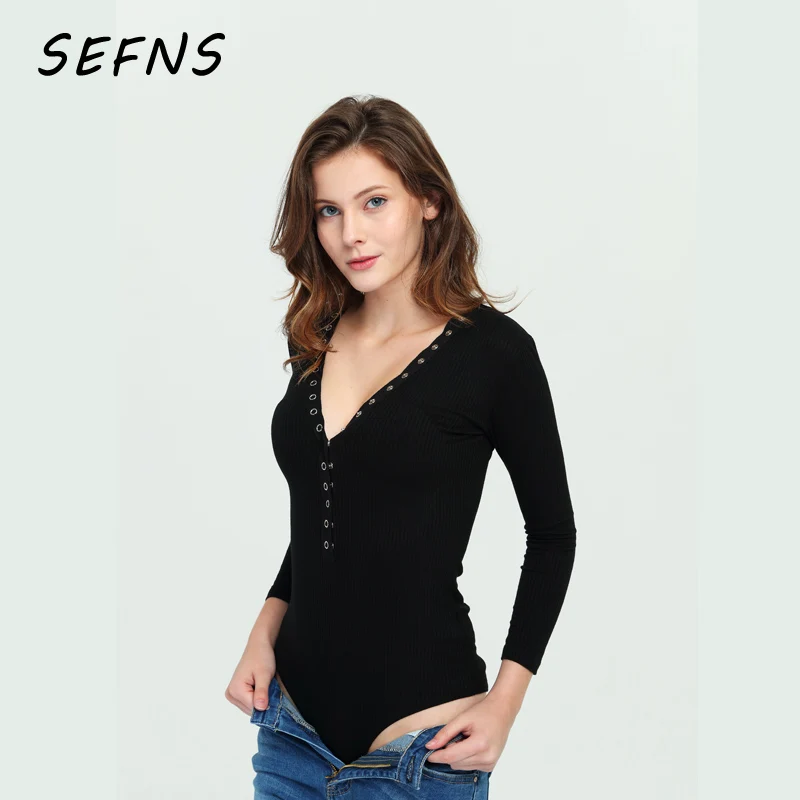 deep v neck jumpsuit