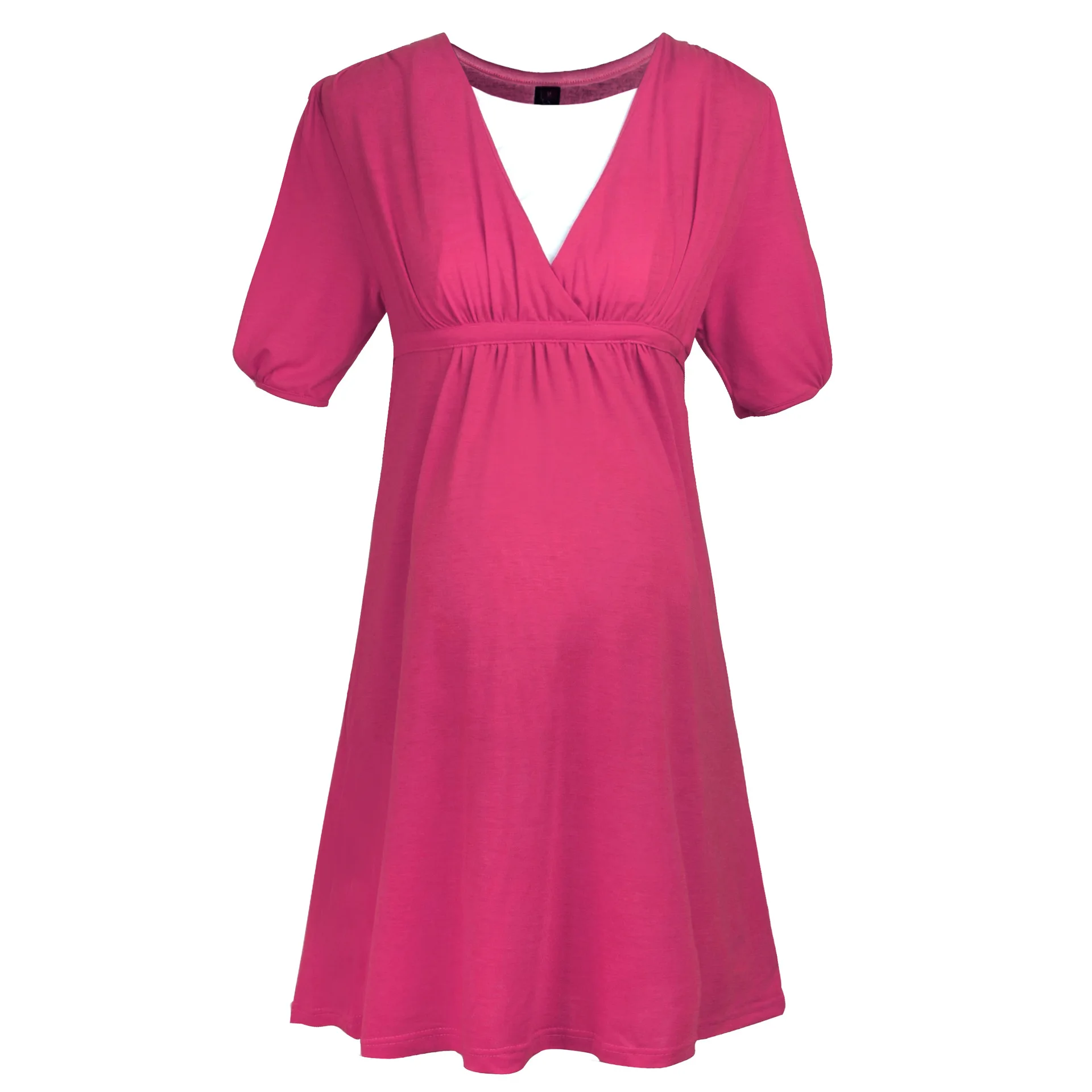 Maternity Dresses V neck Short Sleeve Elasticity A Line Dresses Maternity Clothes 2016 New Arrival Pregnancy