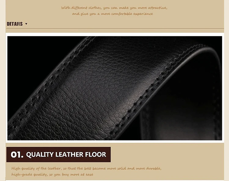 [LFMB] Leather Belts for Men 3.5cm Width Crocodile Brand Fashion Automatic Buckle Black Genuine Leather Belt Men's Belts Cow mens red belt