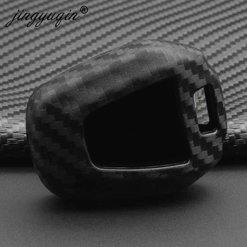 Keyforkess in fibra di carbonio Silicone telecomando Fob portachiavi per Isuzu DMAX D-MAX mu-x 2.5 2 pulsanti accensione caso chiave dell'automobile - Jingyuqin in fibra di carbonio Silicone telecomando Fob portachiavi per Isuzu DMAX D MAX mu