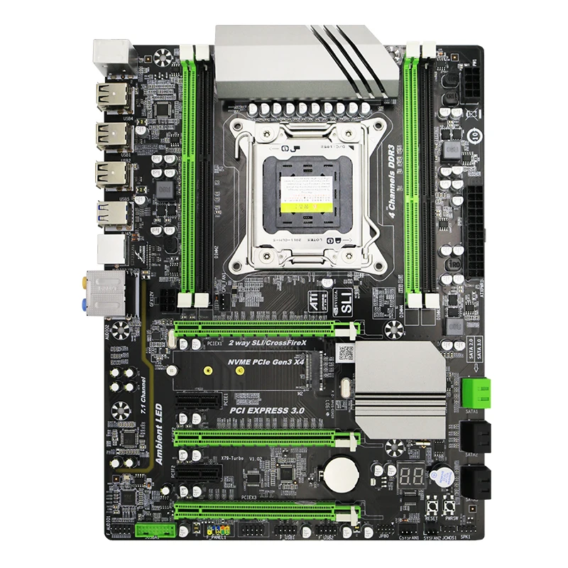 Материнская плата Ongy X79 6 M E5 2660 cpu LGA 2011 DDR3 i7 32 GB ATX SATA3.0 X79-6M основная плата PCI-E NVME M.2 процессор 32G ddr 3