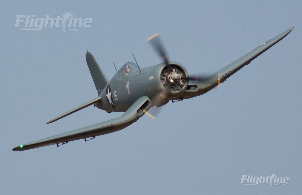 Flightline F4U-1D Corsair "Bubble Top" и F4U-1A Corsair "птичья клетка" 1600 мм(6") Размах крыльев-PNP