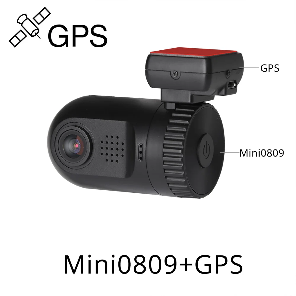 Arpenkin Full HD Автомобильный видеорегистратор обновления Mini0809 2K 1440P с G-senser ночного видения gps Защита напряжения конденсатор DVR - Название цвета: WithGPS