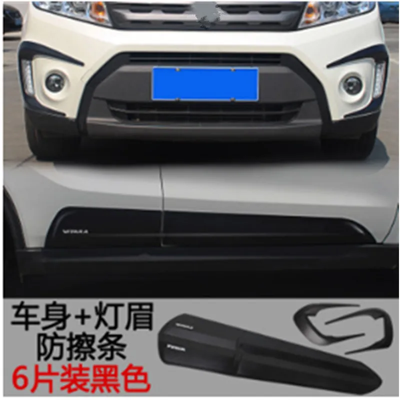 European version of ABS car door trim body trim lamp eyebrow trim auto parts for- Suzuki Vitara Car styling - Цвет: C