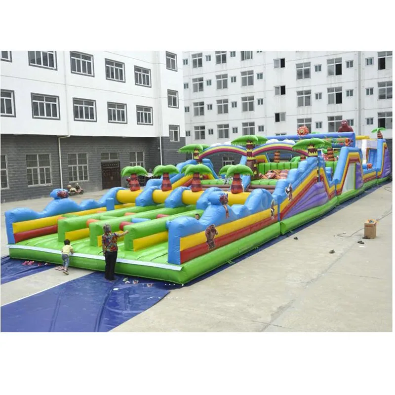 

Popular Inflatable playground outdoor inflatable playground and bouncer Inflatable maze Obstacle course