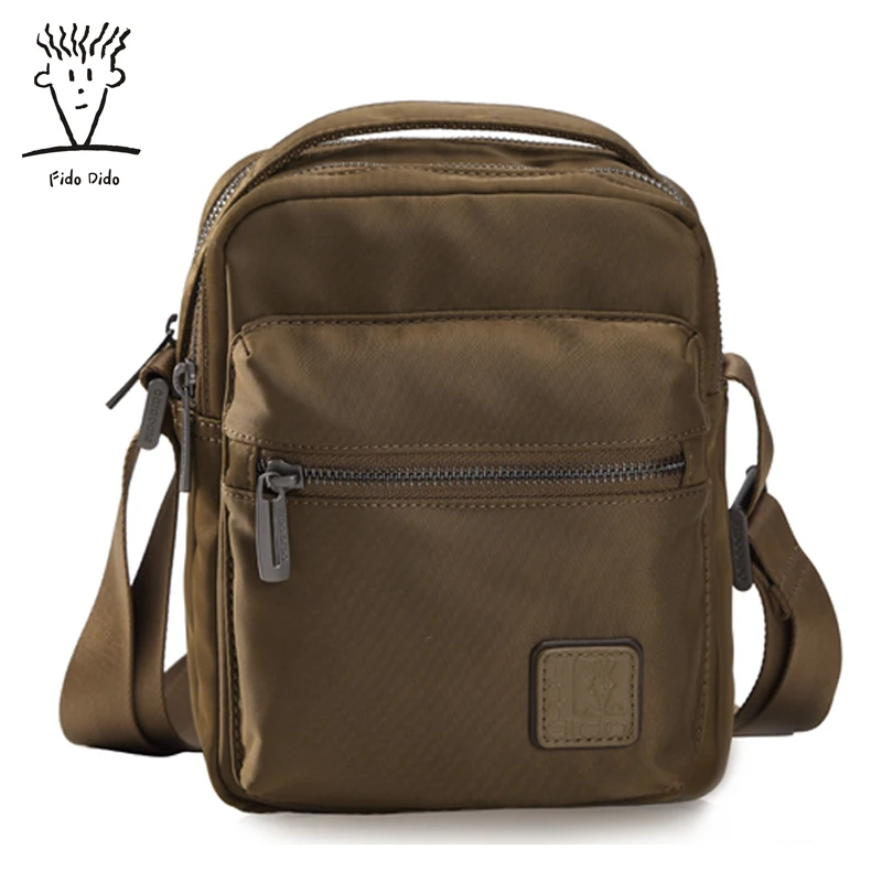Fido Dido Genuine Shoulder Bag Nylon Style Tide Messenger Bag Men Fashion Bags Shoulder Bag