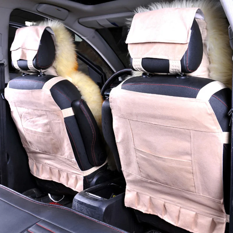 4 Copri Cintura Di Sicurezza In Lana D'Agnello - Universali Per Auto - Comfort Per Bambini E Adulti