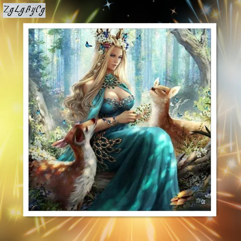 

5D DIY full Diamond Painting Beautiful Princess Magic Wand Embroidery Diamond Painting Cross Stitch Rhinestone Mosaic Painting