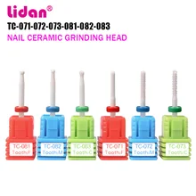 LIDAN керамические сверла для ногтей s керамические сверла для кутикулы Punte Fresa Cuticole фрезерный станок для удаления геля лака
