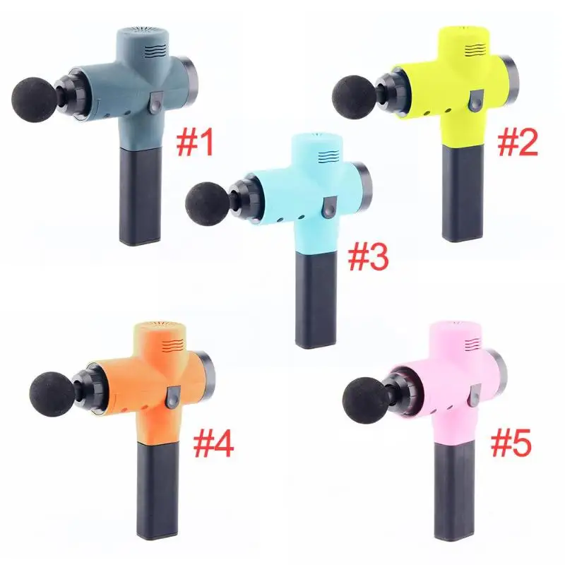 Portable Handheld Electric Massager Gun Women Men Body Muscle Massage Guns Fitness Sport Exercise Body Massage Tools Drop ship