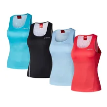 Santic Для женщин велосипедный жилет без рукавов S-XL дышащие, для активного отдыха и спорта циклические базовые слои бег MTB дорожный велосипед велосипедное нижнее белье