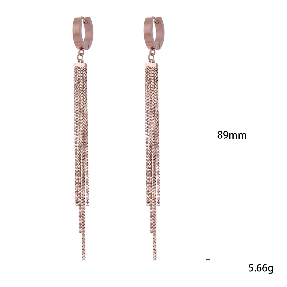 

New Fashion Gold long chain earrings for women gifts 2019 Hanging Dangle Earrings Drop Earring Modern jewelry
