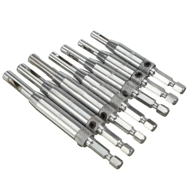 

7pcs/Set Drill Bit Centering HSS Self Hinge Twist Drill Bits Hex Shank Window Doors Screw Hole Screwdriver Drill Bit Set