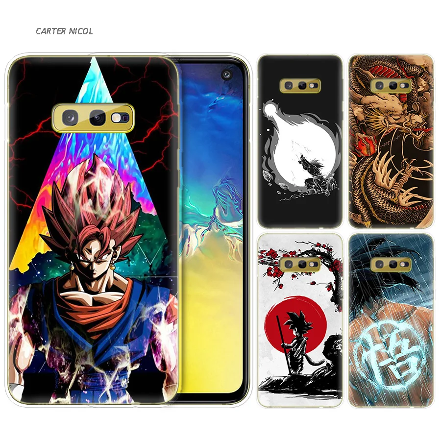 

Silicone Case for Samsung Galaxy S10 S10e S8 S9 J4 J6 A6 A8 Plus 5G M30 M20 M10 A50 A30 A10 Cover Dragon Ball Z Tattoo