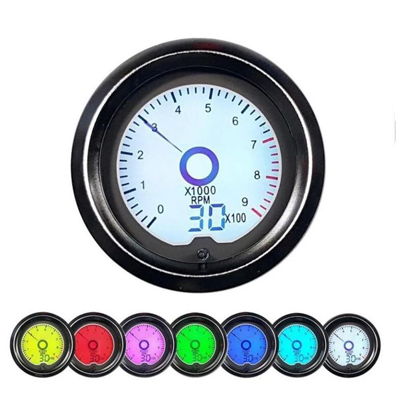 Oil Pressure Gauges 52mm Boost gauge psi VacuumWater temp/Oil temp/Voltmeter/Tachometer RPM Car Gauge fuel meter auto sensor