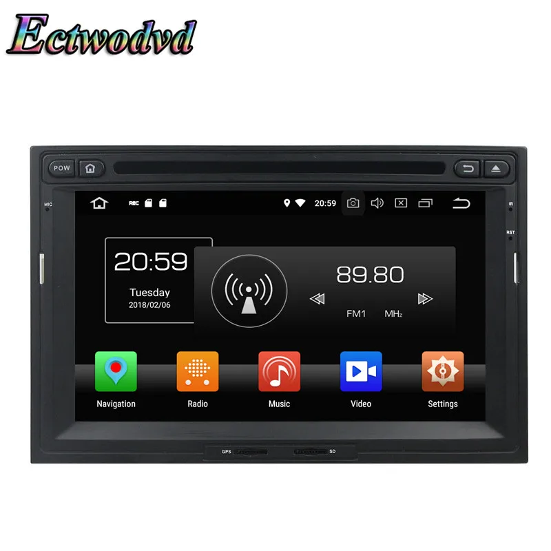 Ectwodvd Восьмиядерный 4G ram 64G rom Android 9 0 Автомобильный мультимедийный dvd-плеер для peugeot