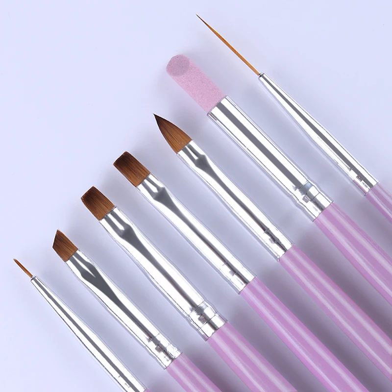 

7pcs Nail Art Pen Manicure Tools Finger Nail Color Drawing brush Set