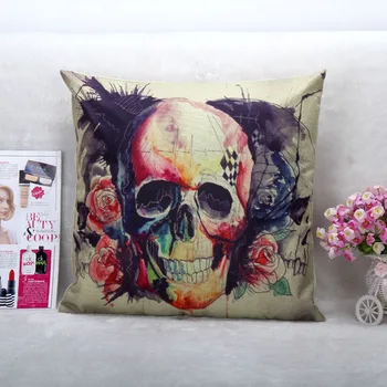 

Flowers skull household linen pillow, pillowcase,Home Textile-Pillow Case