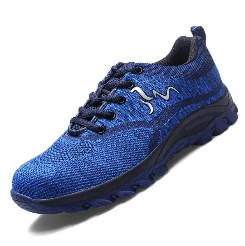 men big size steel toe covers working safety shoes breathable summer anti-puncture tooling low boots protect footwear