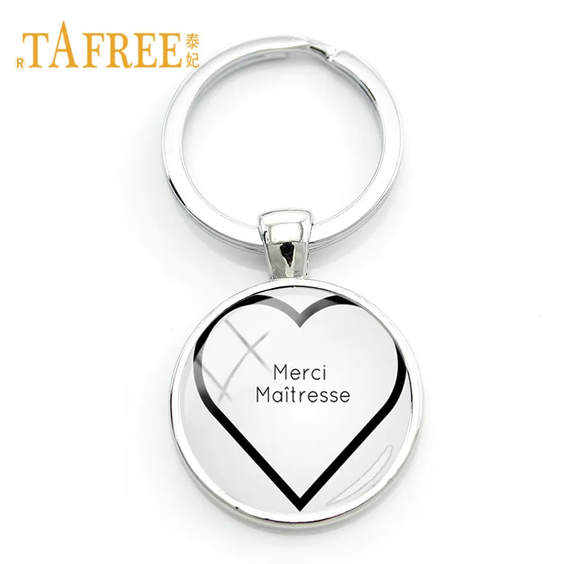 TAFREE художественный брелок с изображением фламинго и брелоки Merci Super Maitresse дизайн