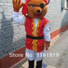 Талисман ПИРАТ костюм медведя горячая распродажа Хэллоуин мультфильм персонаж маскарадный костюм карнавальный костюм