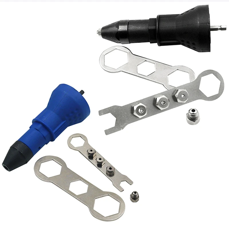 

Electric Rivet Nut Gun Riveting Tool Cordless Riveting Drill Adaptor Insert Nut Tool Multifunction Nail Gun Auto Rivet