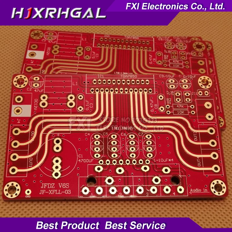 

10PCS TDA7850 PCB circuit board V6C/S four channel sink gold power amplifier PCB circuit board TDA7850 4*50W and 7388 series
