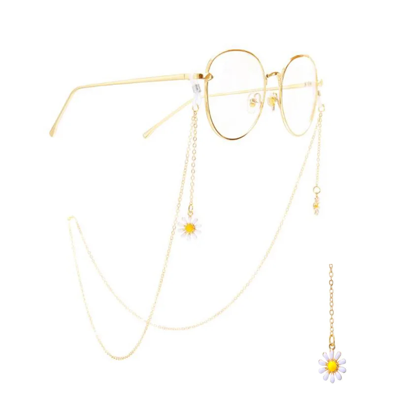Модные женские золотые очки солнцезащитные очки цепочка для очков для чтения шнур держатель шейный ремешок веревка - Цвет: F32-5