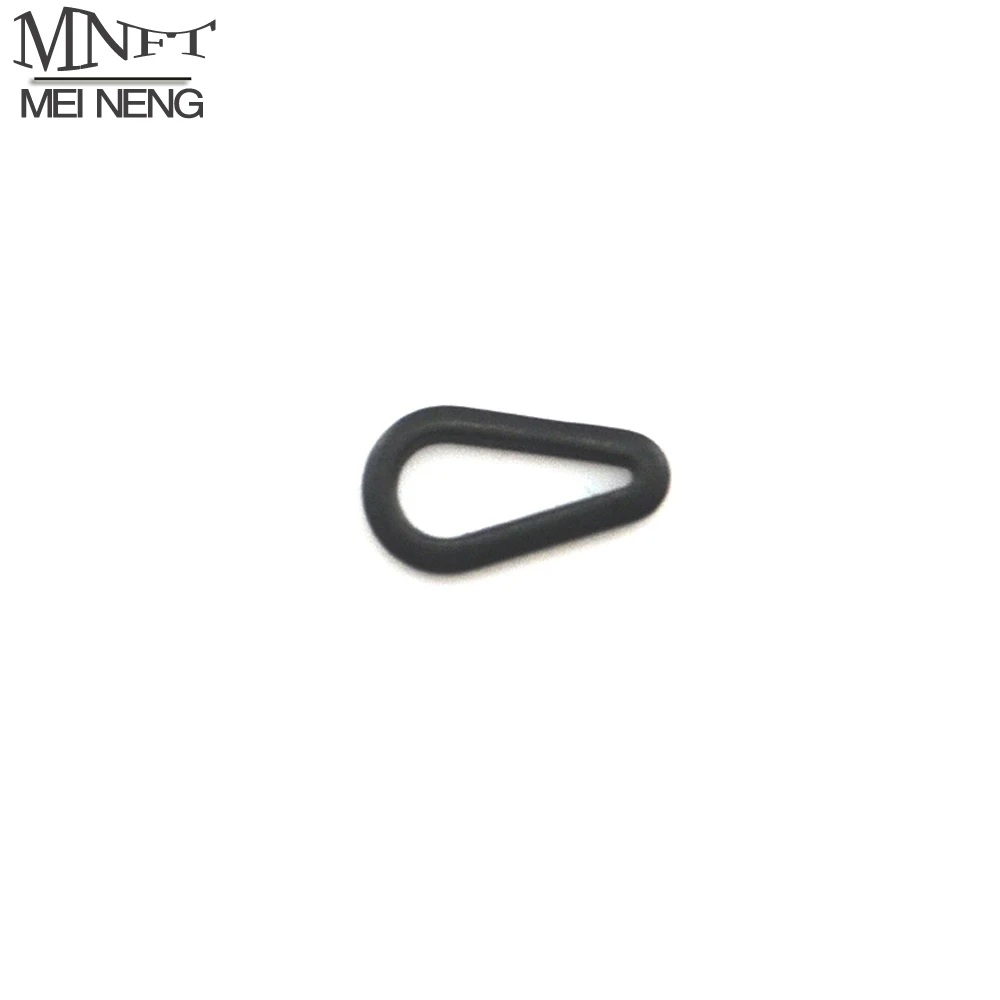 

MNFT 25Pcs/Package Carp Fishing Rigs Tear Drop Rings Pear Matt Black Rig Rings Loops Swivels Fishing Tackle Accessories