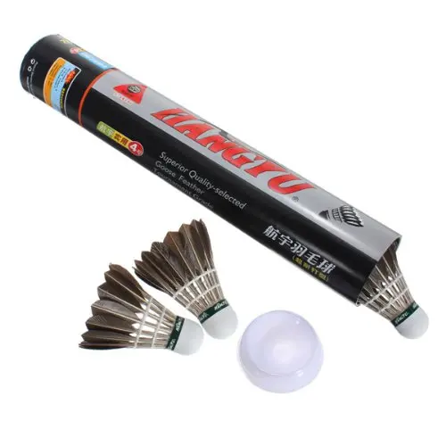 5 PCS JHO-12pcs التدريب فلينة مضرب ريشي كرات لعبة الرياضة 5 PCS JHO-12pcs التدريب فلينة مضرب ريشي كرات لعبة الرياضة