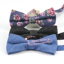 Новинка г. Лидер продаж Мода Для мужчин хлопковые джинсы официальная одежда лук Галстуки мужские свадебные Средства ухода за кожей Шеи бантом Галстуки бантом Gravatas