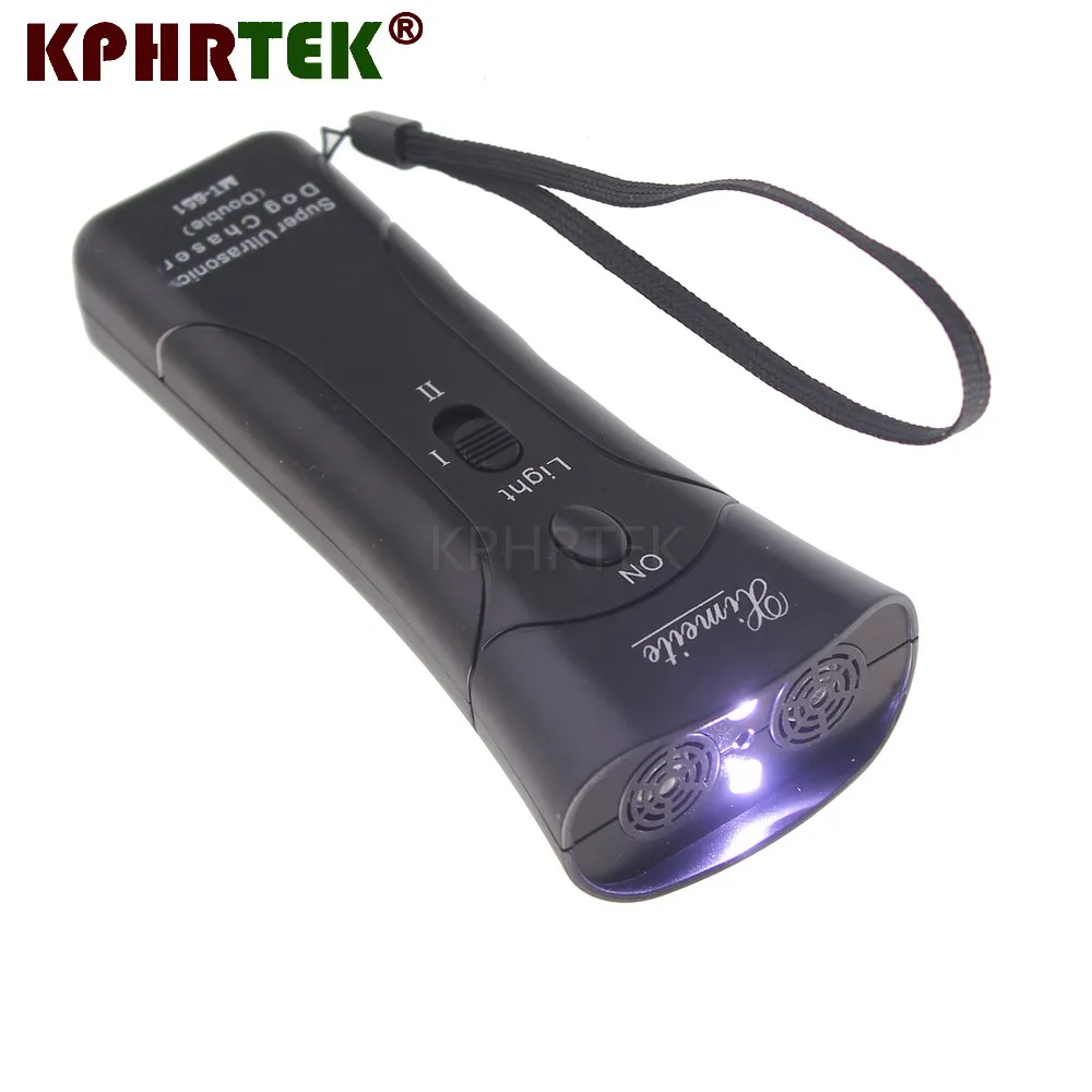 

Ultrasonic Dog Chaser Stop Aggressive Animal Attacks Repeller With Flashlight GL 41315180901