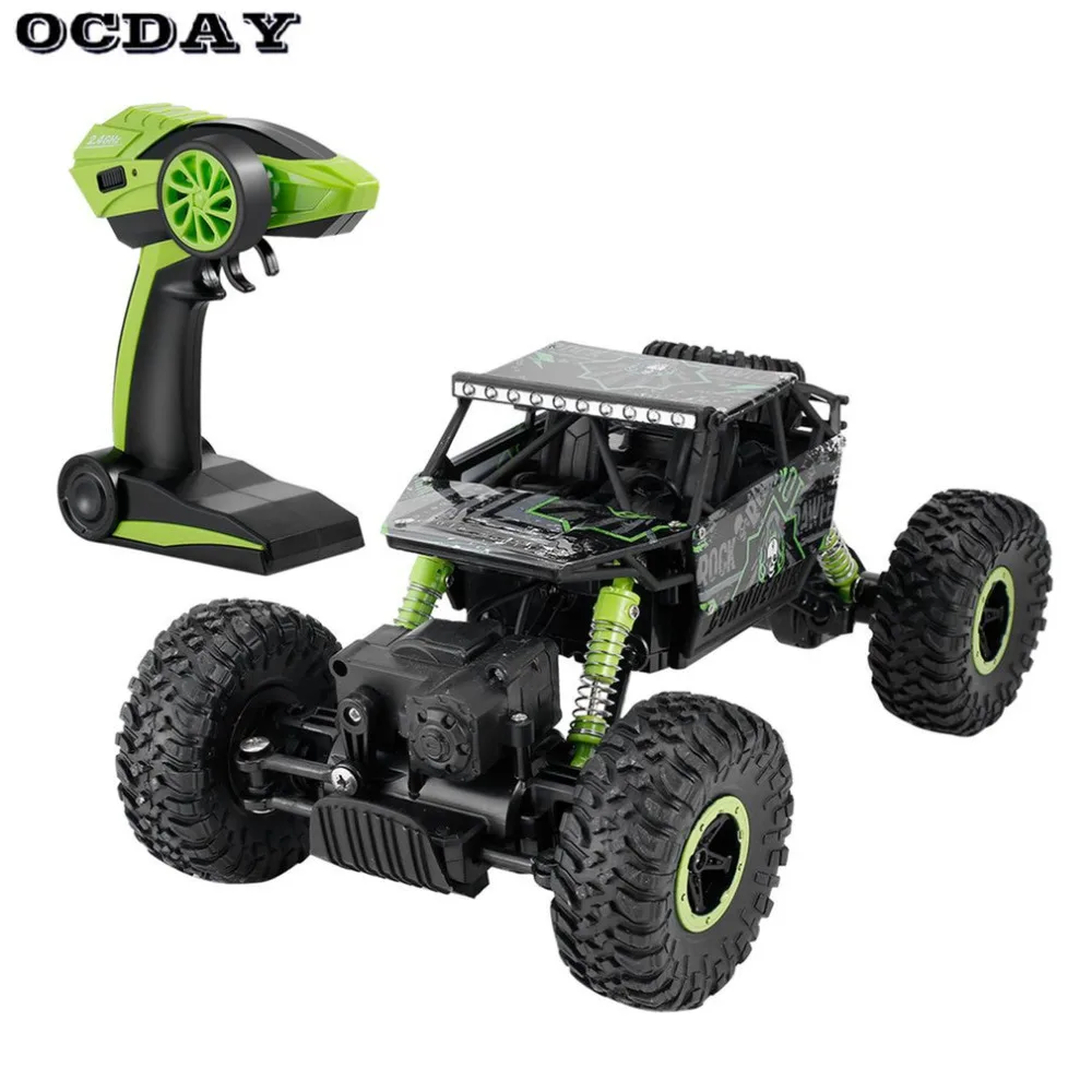 OCDAY 2.4GHz RC Car 4WD Rock Crawler Rally Climbing Car 4x4 Double Motors Bigfoot Car Remote Control Model Off-Road Vehicle Toys