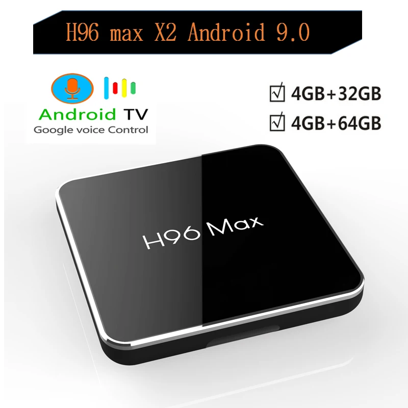 

Android 8.1 smart tv box H96 max X2 H.265 4K 1080p 4GB 32GB/64GB H96 max Set Top Box Google Voice Control Android tv box pk x96