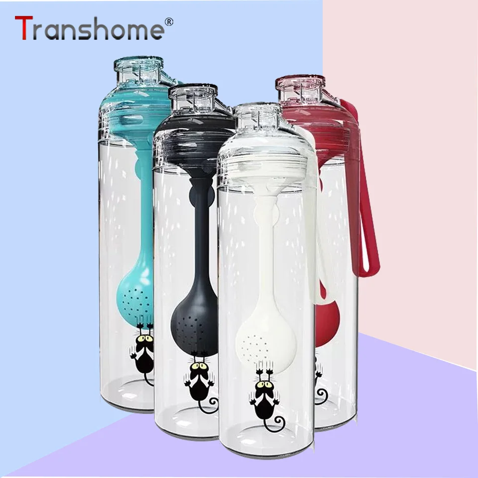 Портативная Спортивная бутылка для воды Transhome Infuser пластиковые бутылки с