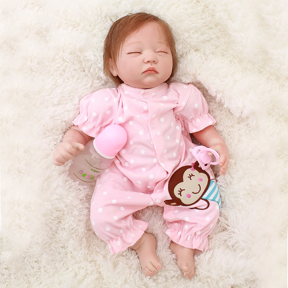 

Reborn baby real alive doll 20"silicone reborn baby dolls toys gift for children playmate bonecas bebes reborn menina