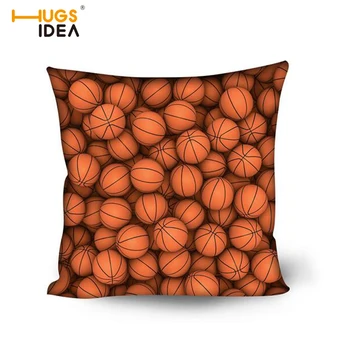 

HUGSIDEA Decorative Pillowcases Pillow Cover Throw Case Basketball Printing One sides print Pillow backing chair Pillow Cover