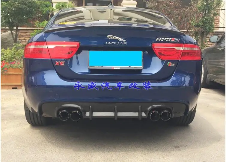 Углеродное волокно передний и задний бампер спойлер Диффузор Крышка для Jaguar XE 2015
