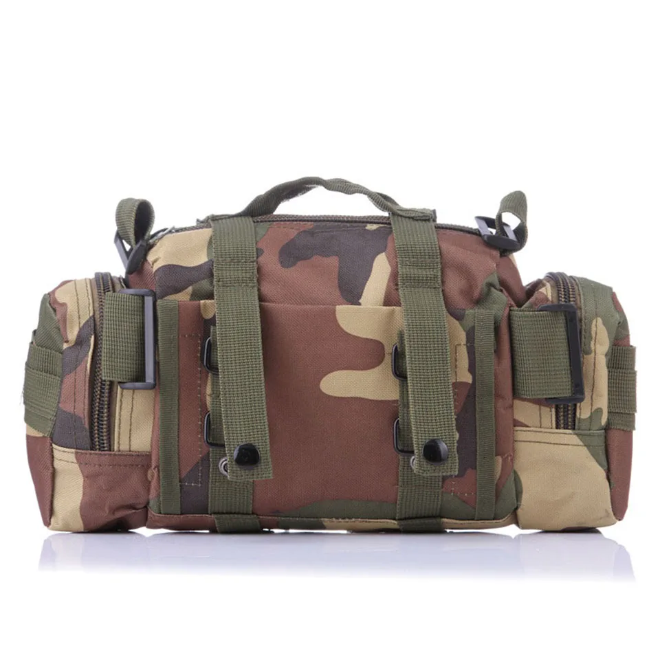 Fishing Bag Multifunctional Camouflage Lure Bag Fishing Tackle Bag Backpack Shoulder Pack Outdoor Bag