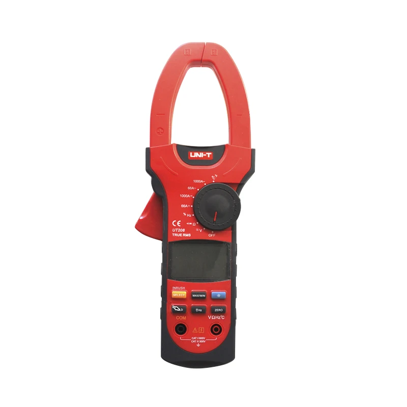

UT208 3 5/6 Digital Auto Range Digital Clamp Multimeters 1000A 600V True RMS Clamp Meter UNI-T Ammeter Voltmeter Thermometers