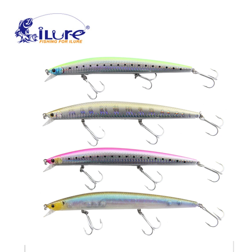 iLure 4 шт./лот море рыболовные приманки гольян кудри 30г 17,5 см рыболовные приманки стакан песка крюк приманка рыболовные снасти воблер джеркбейт