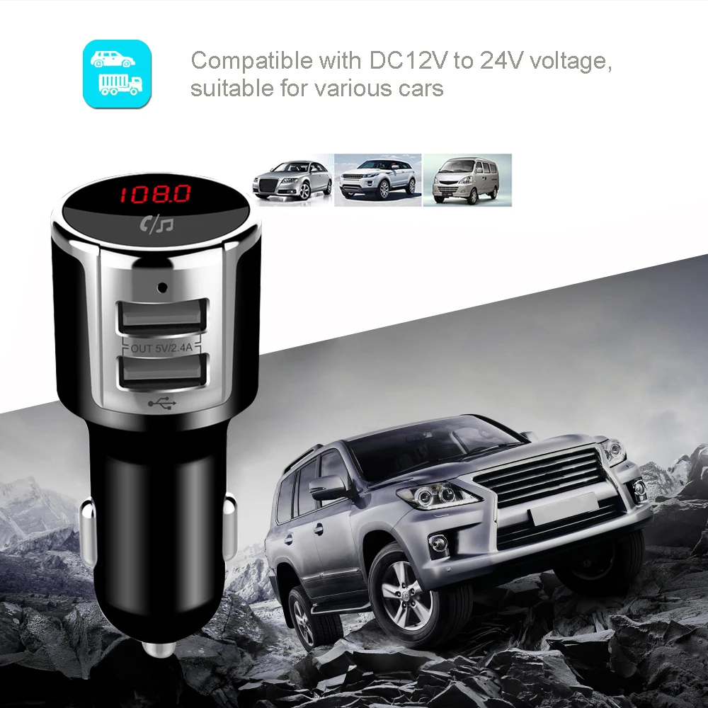 E2527 Bluetooth FM Transmitter Car Kit MP3 Player (8)