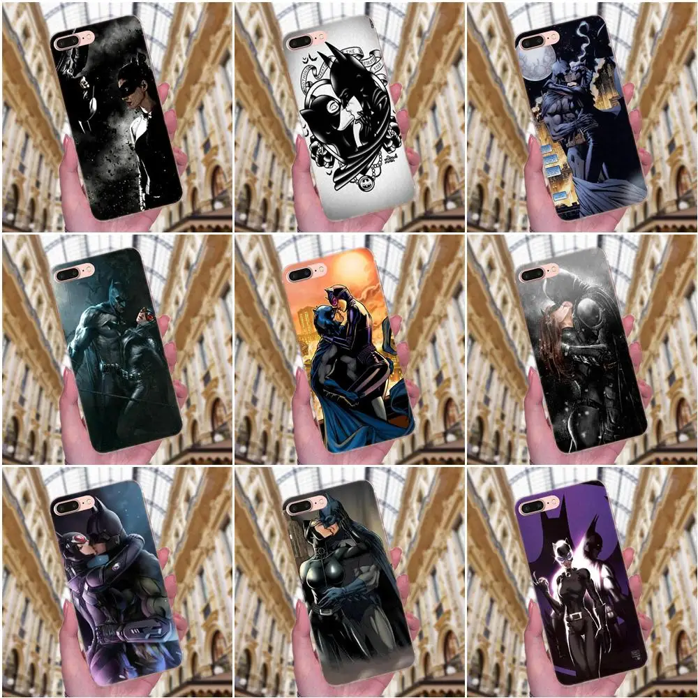 

Hot Batman Cat Woman Kissing New Print Phone Accessories Case For Huawei P8 P9 P10 P20 P30 Mate 7 8 9 10 20 Lite Plus Pro 2017