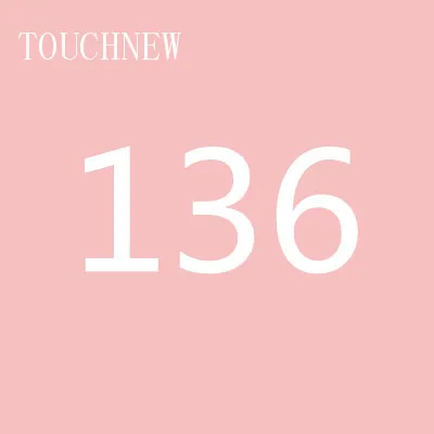 TOUCHNEW, 168 цветов, одиночные художественные маркеры, кисть, эскиз, на спиртовой основе, маркеры, двойная головка, манга, ручки для рисования, товары для рукоделия - Цвет: 136