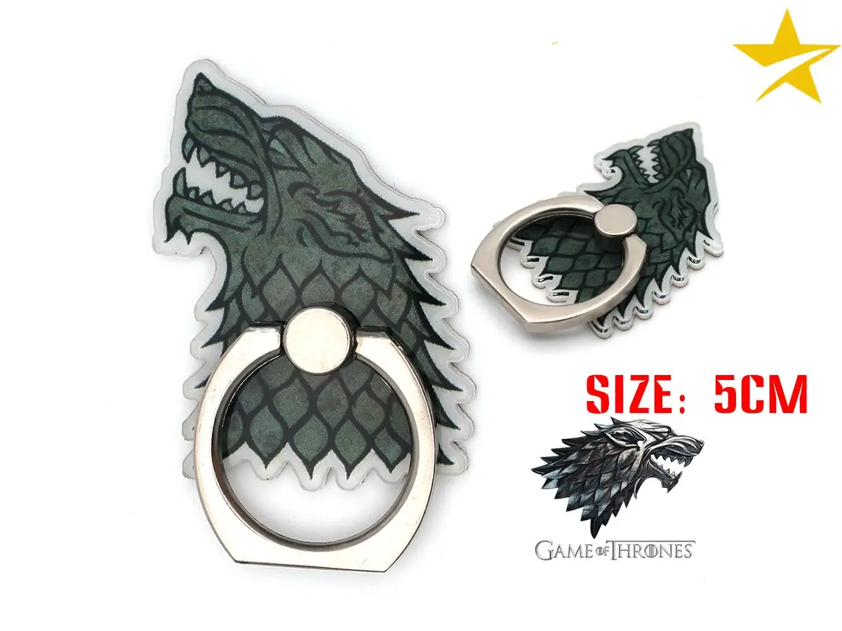 SingFly фильм Игра престолов Eddard Старк Универсальный палец кольцо держатель 360
