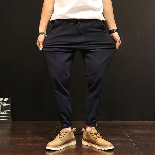 Harem Style Ankle Length Loose Ankle Length Cuffs Mens Pants Plus Size