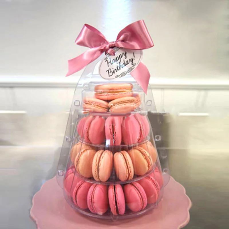 

4 Layers/Tiers Round Macaroon Tower Stand Cake Holder Display Rack For Party Wedding Birthday Display Stand Cake
