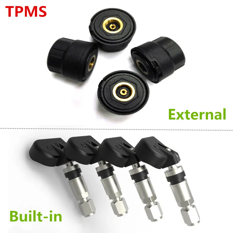 

TPMS Car Tire Tyre Pressure Monitoring System Alarm External Built-in Sensor Bluetooth 4.0 For iPhone Android Mobile Phone APP